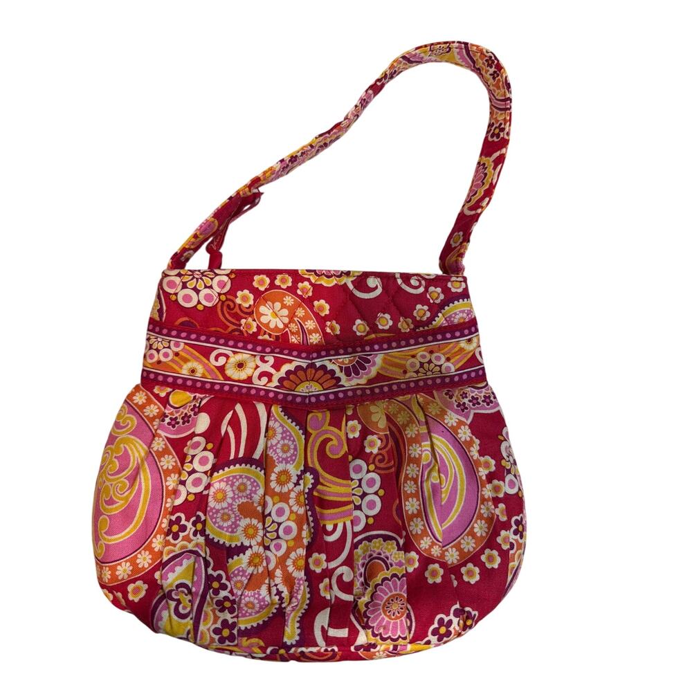 Vera Bradley Purse Hannah Mini Bag Raspberry Fizz Retired Girls Red Pink